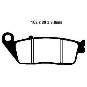 PLAQUETTES DE FREIN FA226HH HONDA KAWASAKI TRIUMPH KYMCO EBC