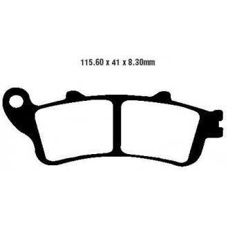 PLAQUETTES DE FREIN FA261HH HONDA KAWASAKI VICTORY EBC