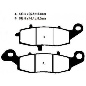 PLAQUETTES DE FREIN FA231HH KAWASAKI SUZUKI CFMOTO EBC