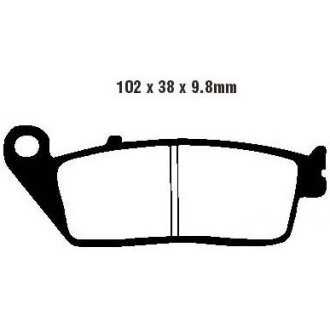 PASTILHAS DE TRAVÃO FA196 HONDA SUZUKI TRIUMPH BMW EBC