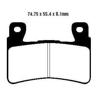 PLAQUETTES DE FREIN FA265HH HONDA CBR 600 900 RR CBR 600 F VTR 1000 EBC