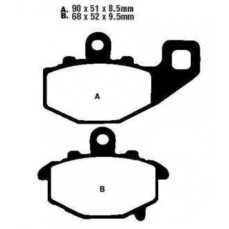 PLAQUETTES DE FREIN FA192HH KAWASAKI ZX6R ZX10R ER6F ER6N Z 750 1000 EBC