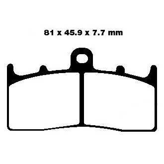PLAQUETTES DE FREIN FA294HH BMW K 1200 1300 R 850 1100 1200 KAWASAKI ZRX 400 EBC