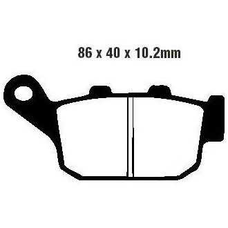 PLAQUETTES DE FREIN FA140HH HONDA KAWASAKI TRIUMPH YAMAHA EBC