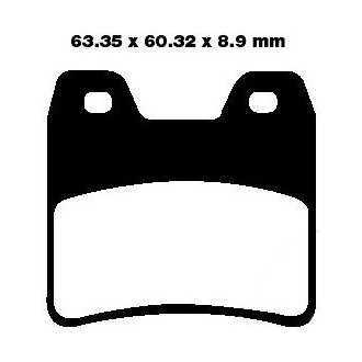 PLAQUETTES DE FREIN FA348HH YAMAHA FAZER 1000 XJR 1300 EBC